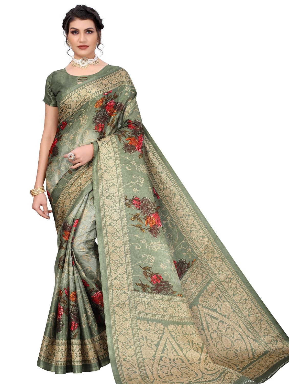 pack of 3 combo saree with blouse - 19567635 - Standard Image - 1
