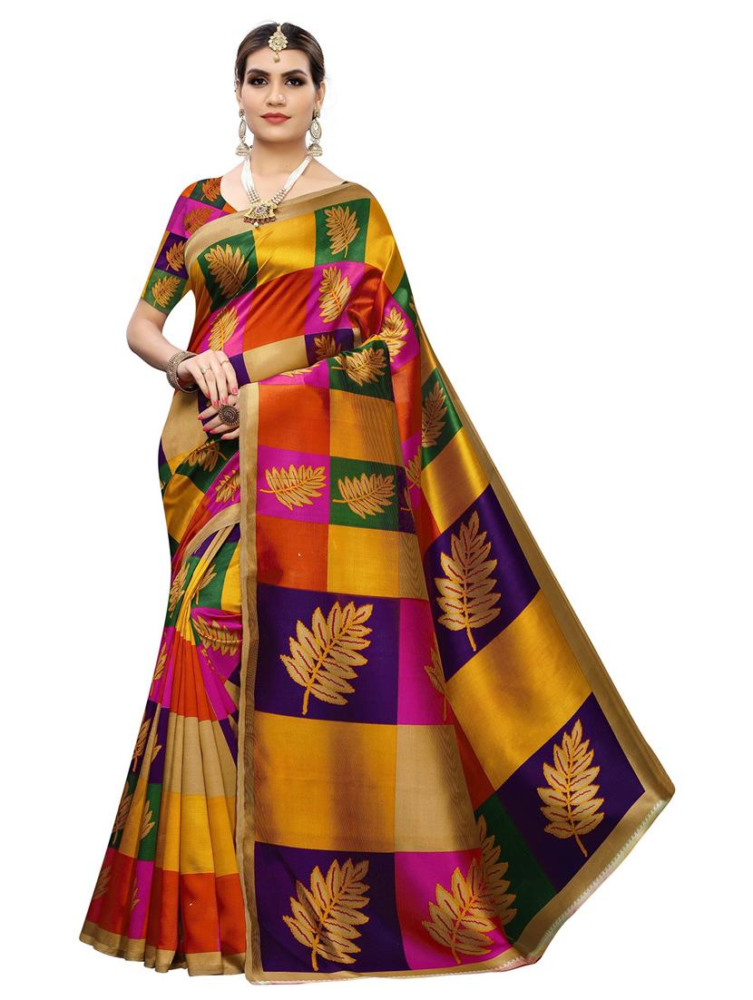 pack of 3 printed sarees - 19567666 -  Standard Image - 1