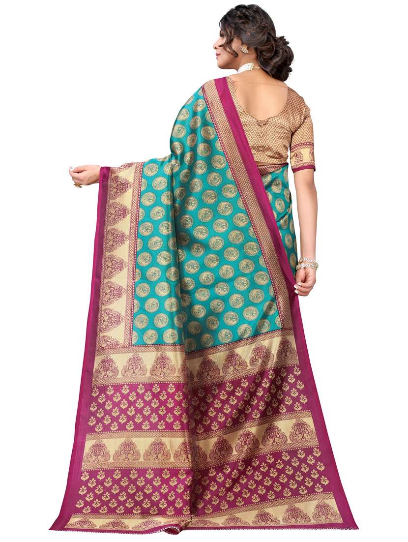 venkatagiri printed saree with blouse - 19568105 -  Standard Image - 1