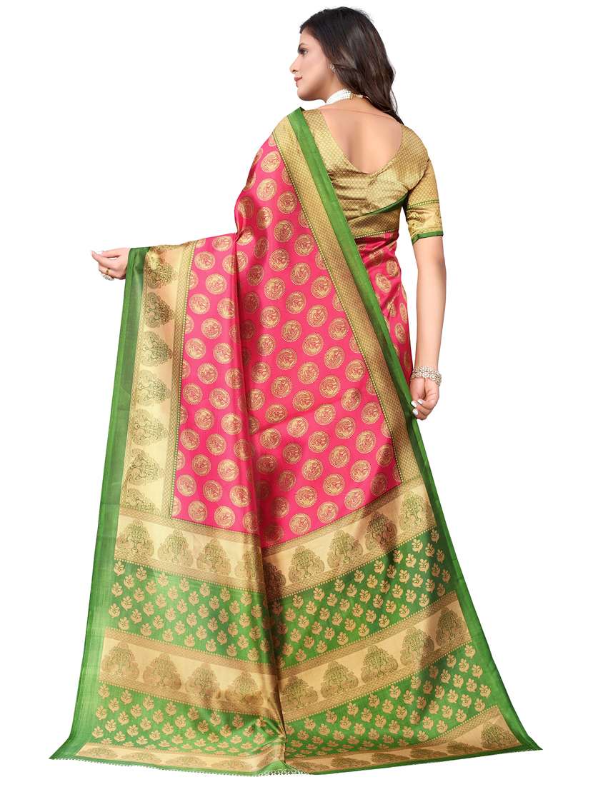 venkatagiri printed saree with blouse - 19568106 -  Standard Image - 1