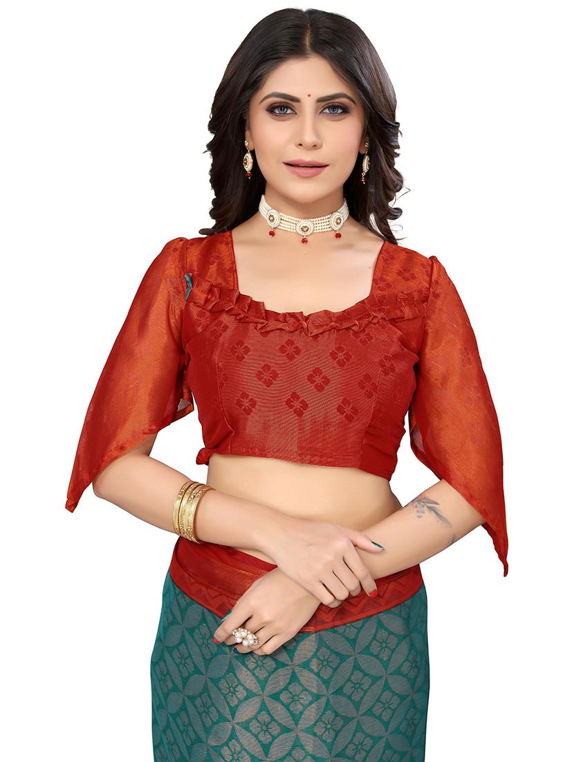 florals printed saree with blouse - 19568334 - Standard Image - 4