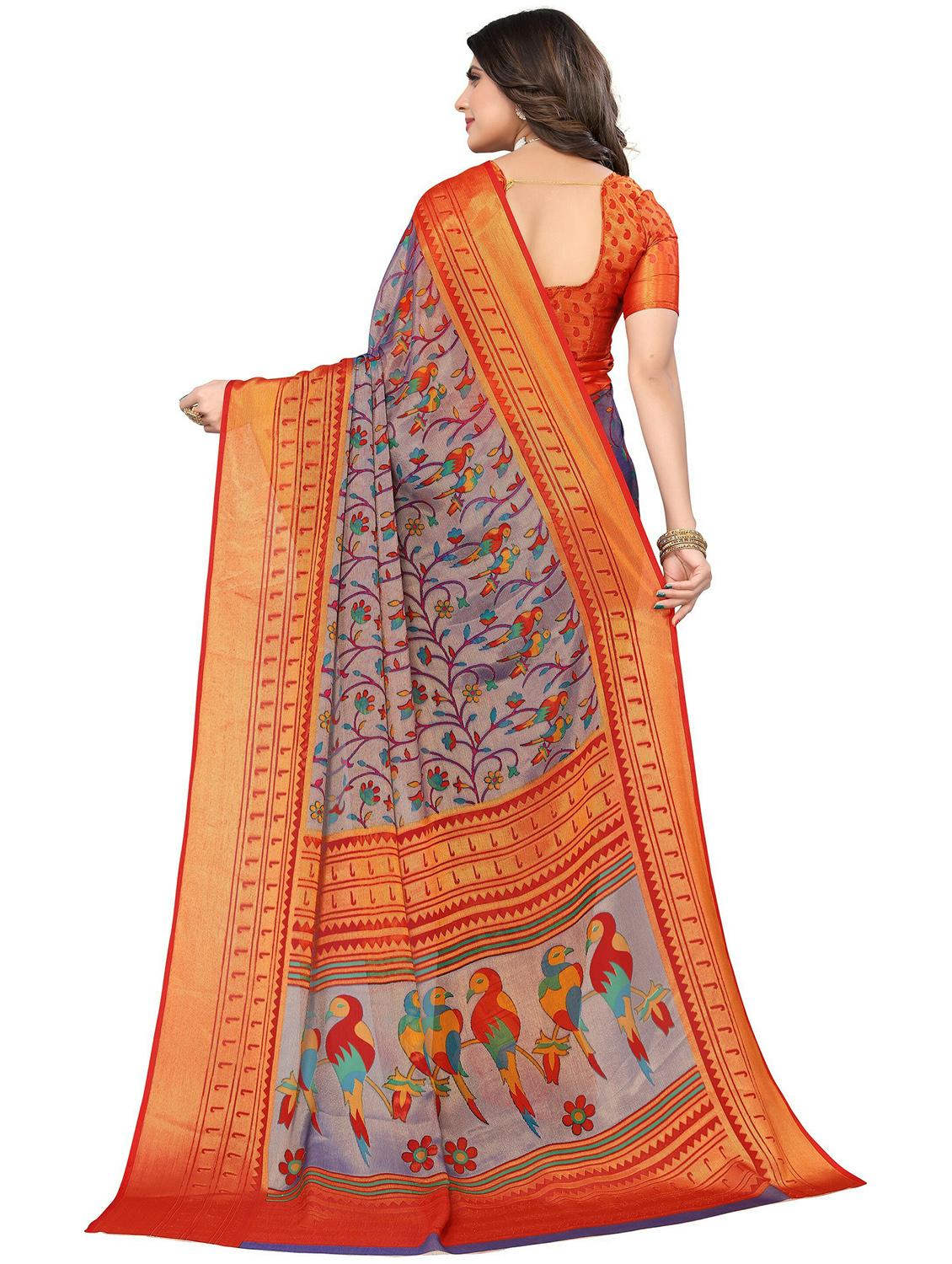 self design saree with blouse - 19568342 -  Standard Image - 1