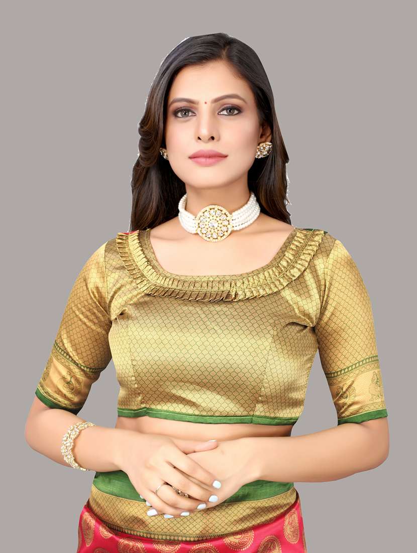 printed saree with blouse - 19568445 -  Standard Image - 4