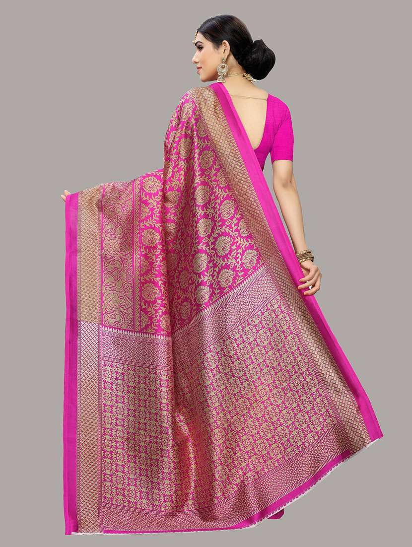 blue art silk kanjivaram saree with blouse - 19568525 -  Standard Image - 1