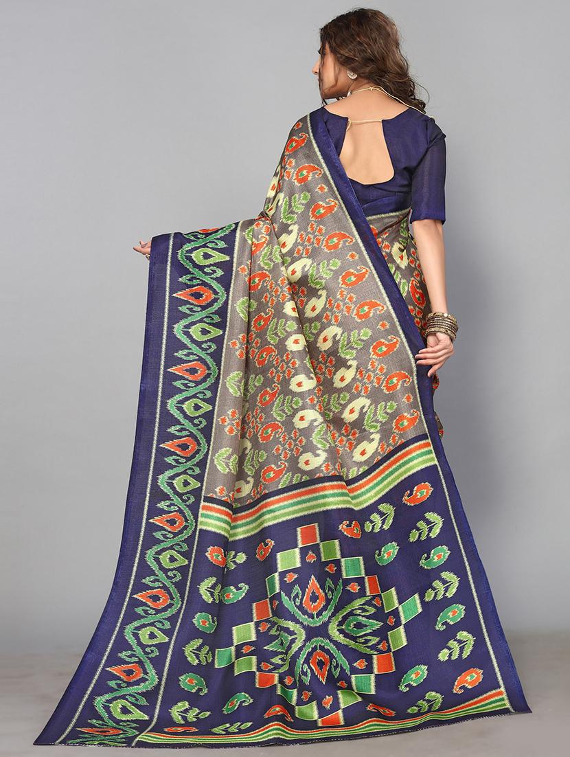 grey art silk mysore saree with blouse - 19568791 - Standard Image - 1