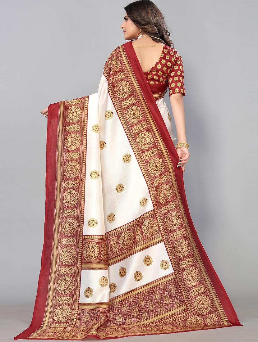 red art silk mysore saree with blouse - 19568922 - Standard Image - 1