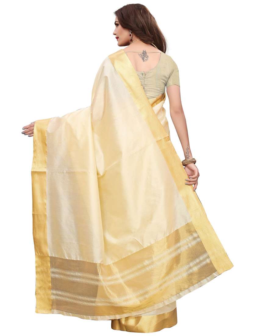 kasavu cotton silk saree with blouse - 19569434 -  Standard Image - 1