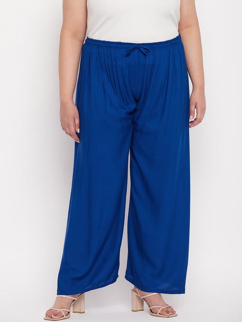 mid rise solid straight palazzo - 19578013 -  Standard Image - 0