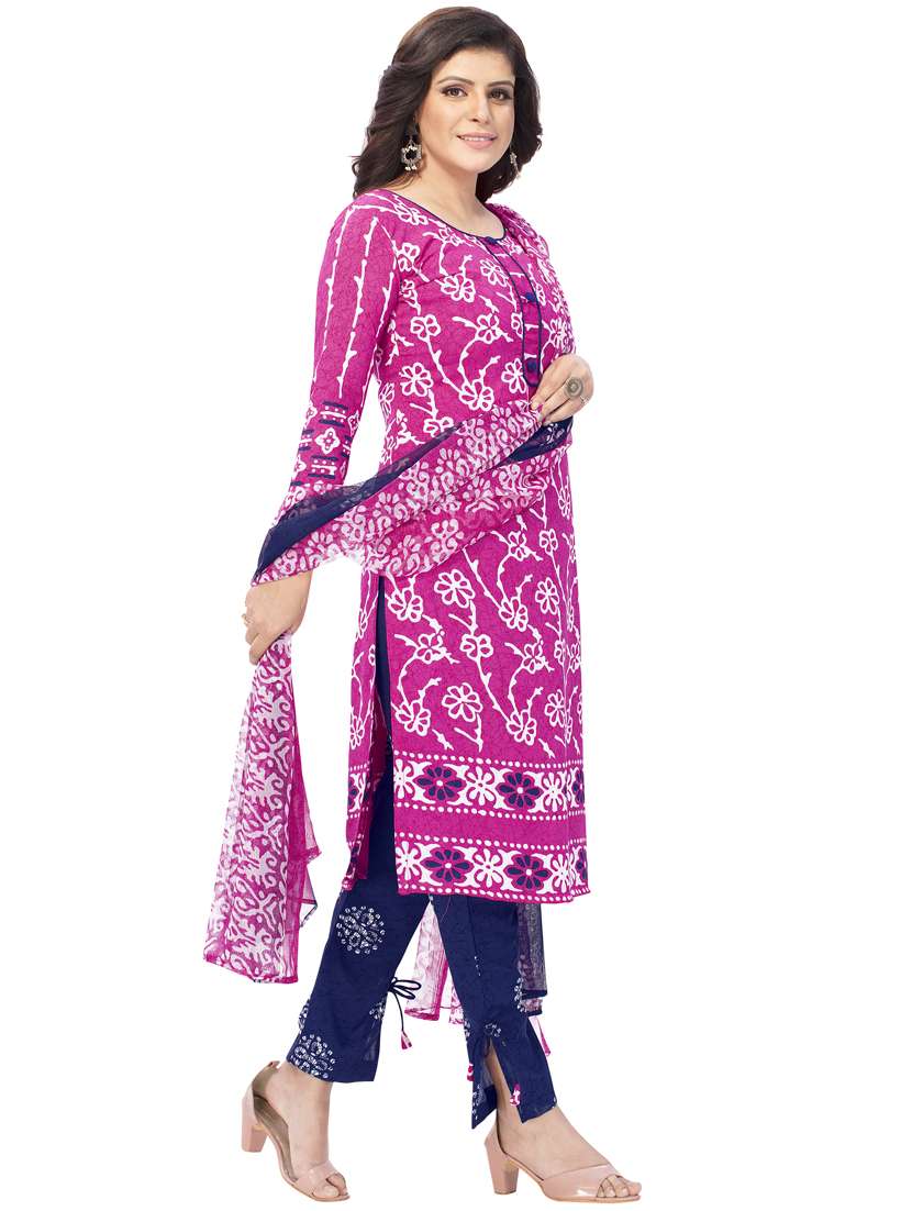 printed unstitched suit set - 19578064 - Standard Image - 1