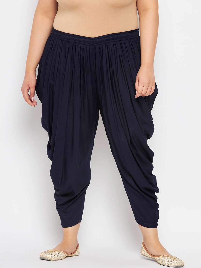  navy blue rayon dhoti salwar