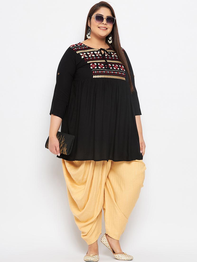 beige rayon striped dhoti salwar - 19578511 - Standard Image - 4