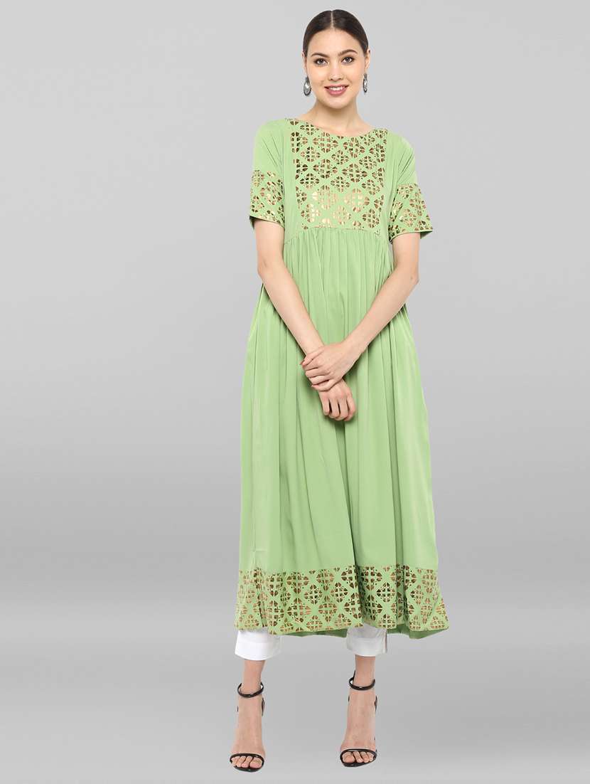 women's flared kurta