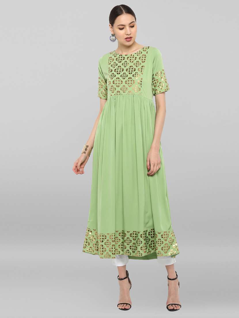 women's flared kurta - 19578704 -  Standard Image - 1