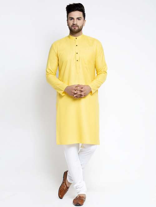 lemon kurta pyjama ethnic wear set - 19579391 -  Standard Image - 0