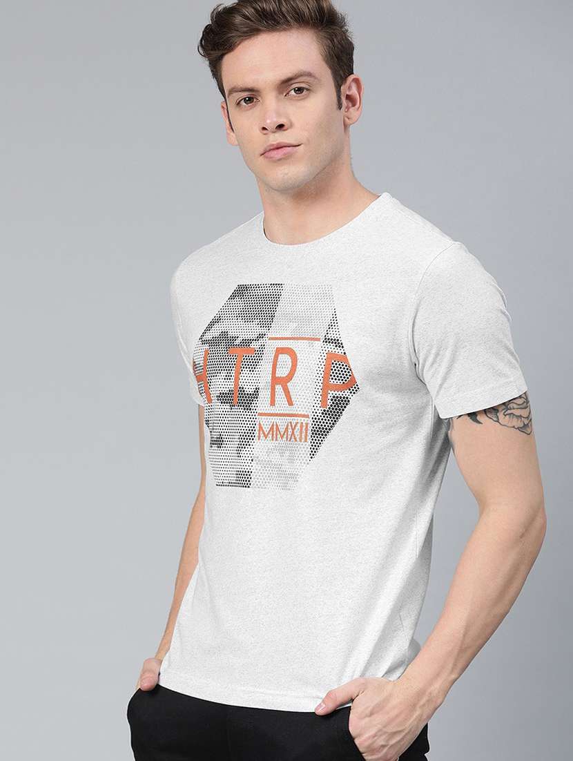 round neck printed regular t-shirt - 19580386 -  Standard Image - 1