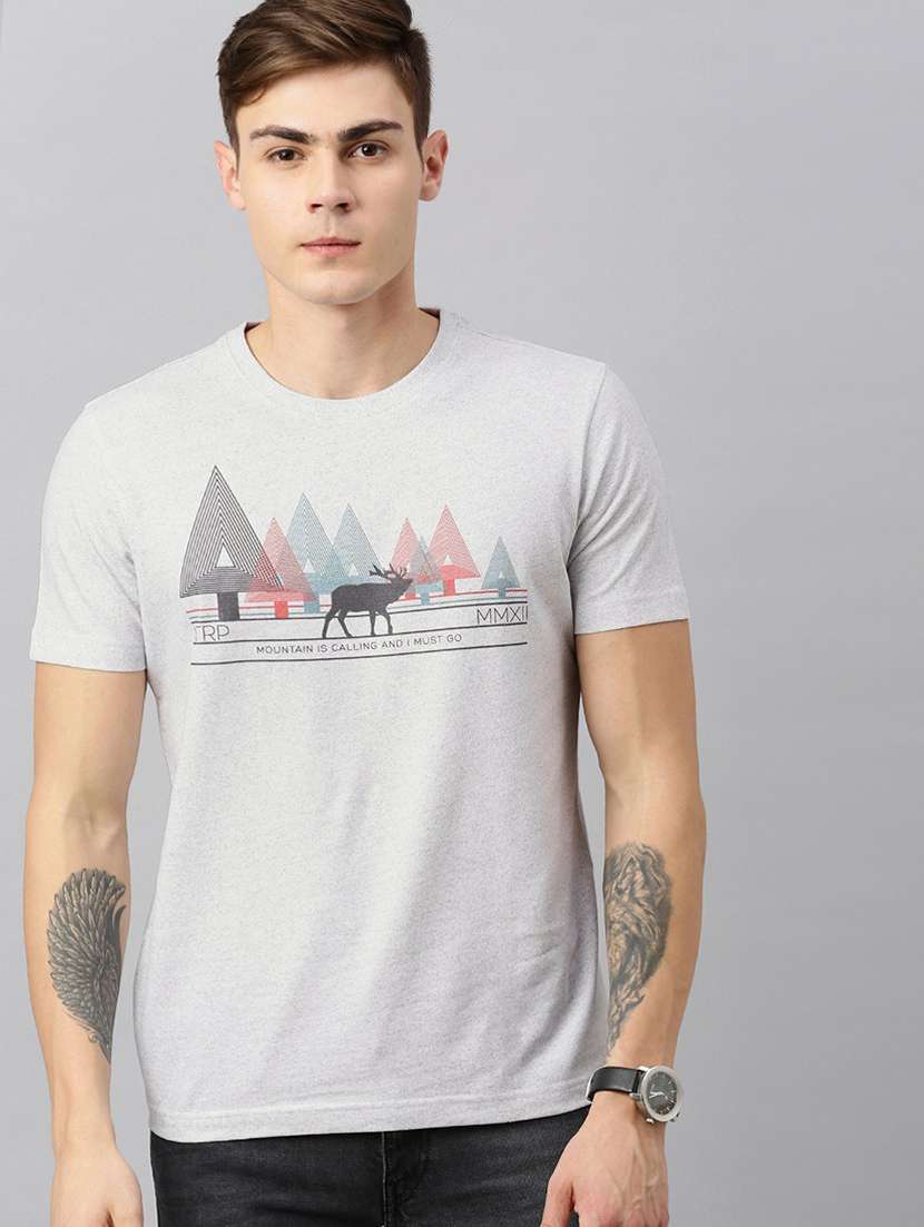 round neck printed regular t-shirt