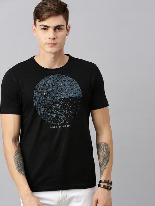 round neck printed regular t-shirt - 19580403 - Standard Image - 0