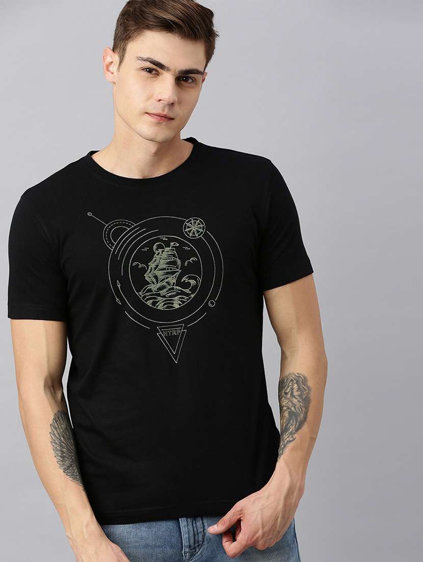 round neck printed regular t-shirt