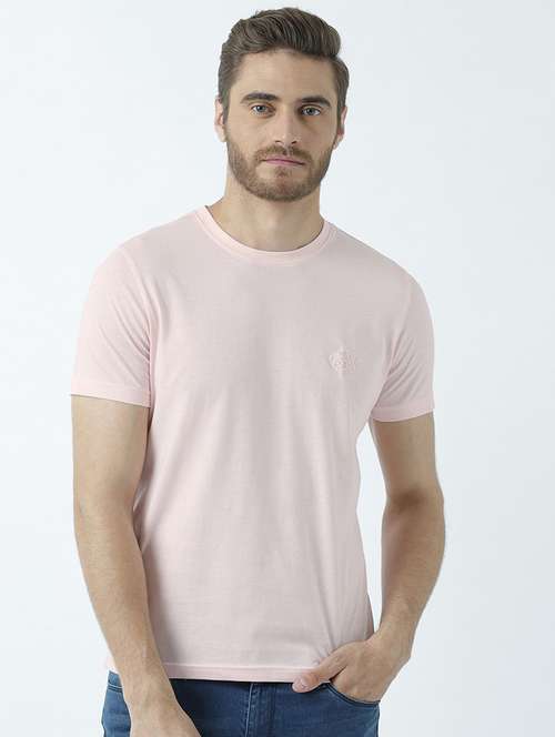 round neck solid regular t-shirt - 19580421 - Standard Image - 0