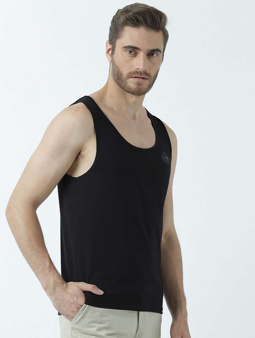 scoop neck solid regular vest - 19580424 -  Standard Image - 1