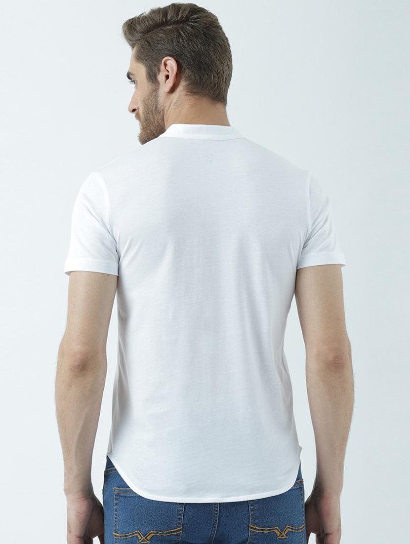 heniey neck solid regular t-shirt - 19580427 - Standard Image - 1