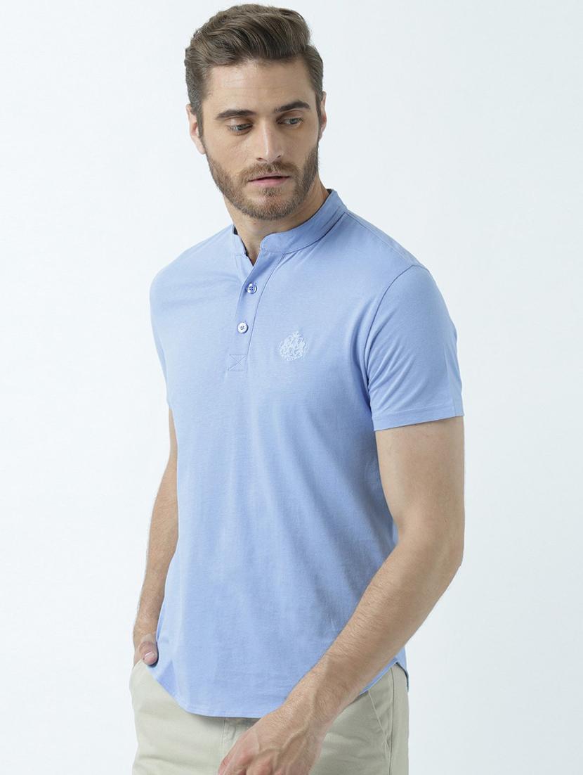 heniey neck solid regular t-shirt - 19580428 -  Standard Image - 1