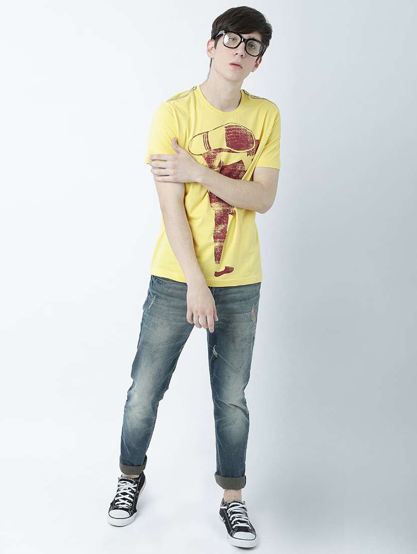 round neck printed regular t-shirt - 19580555 -  Standard Image - 4