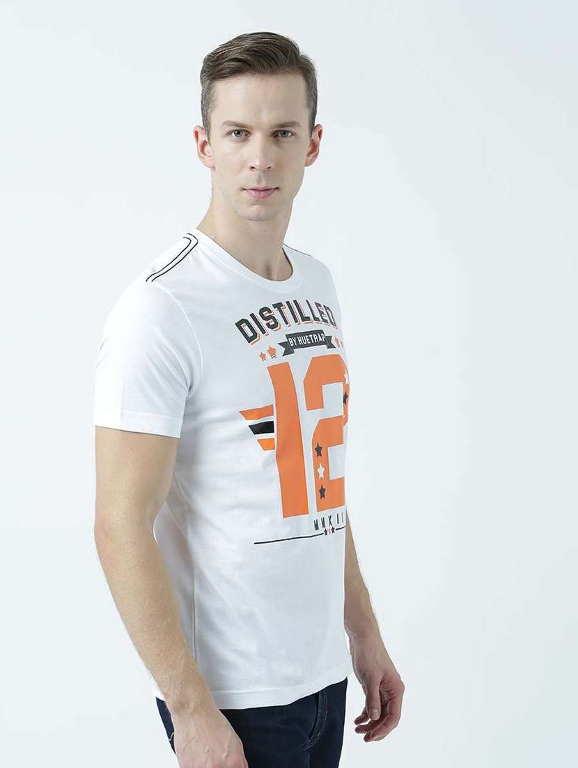 round neck printed regular t-shirt - 19580580 -  Standard Image - 1