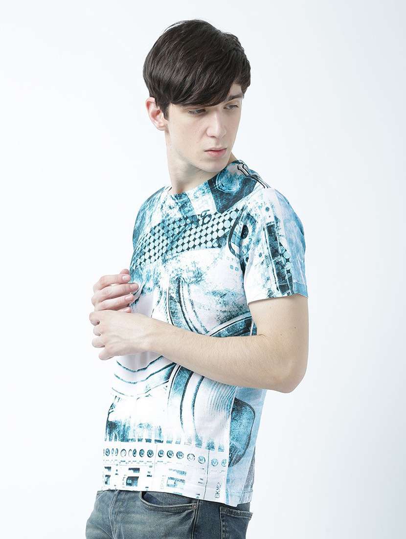 Round Neck Printed Regular T-shirt - 19580607 -  Standard Image - 1
