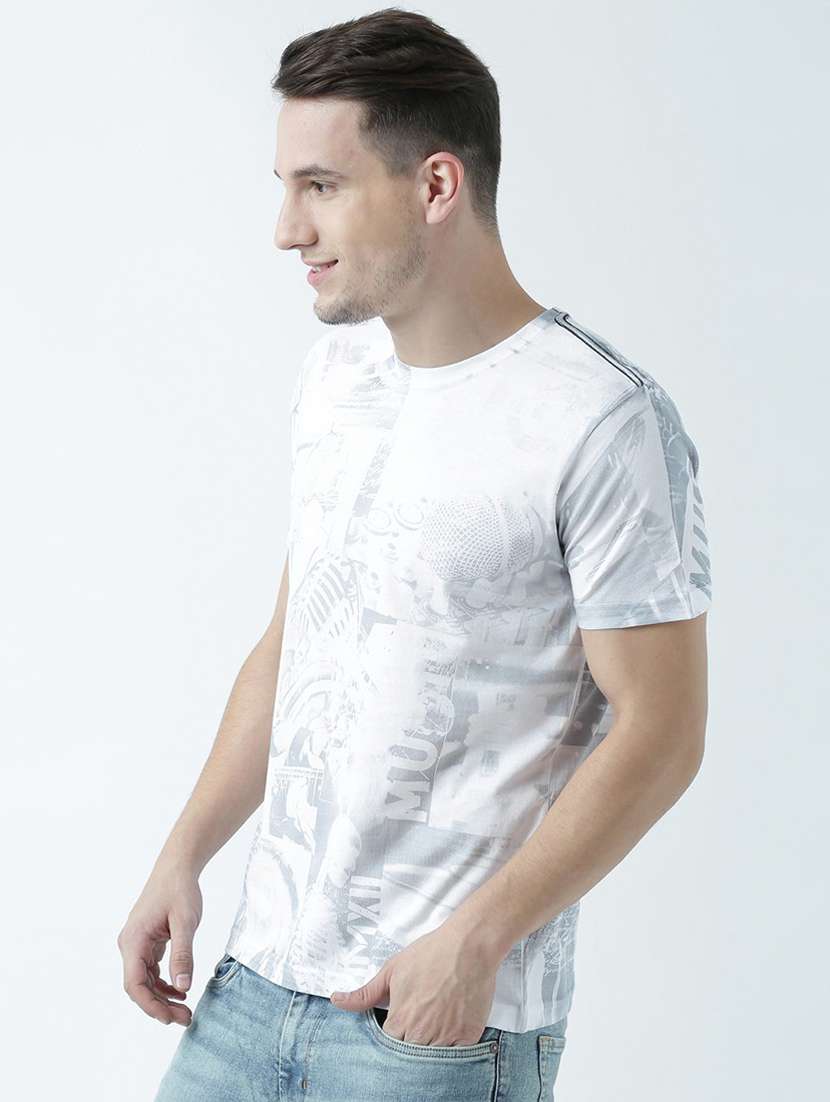 round neck printed regular t-shirt - 19580669 -  Standard Image - 1