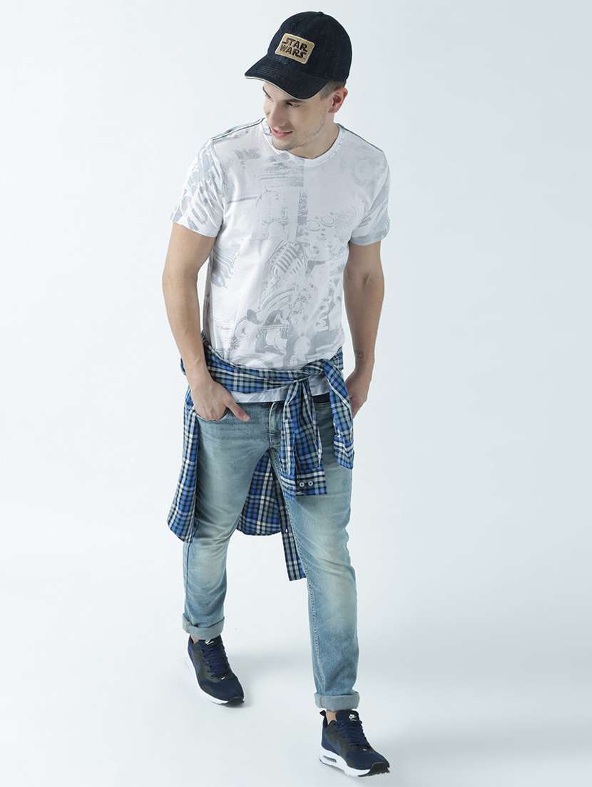 round neck printed regular t-shirt - 19580669 -  Standard Image - 4