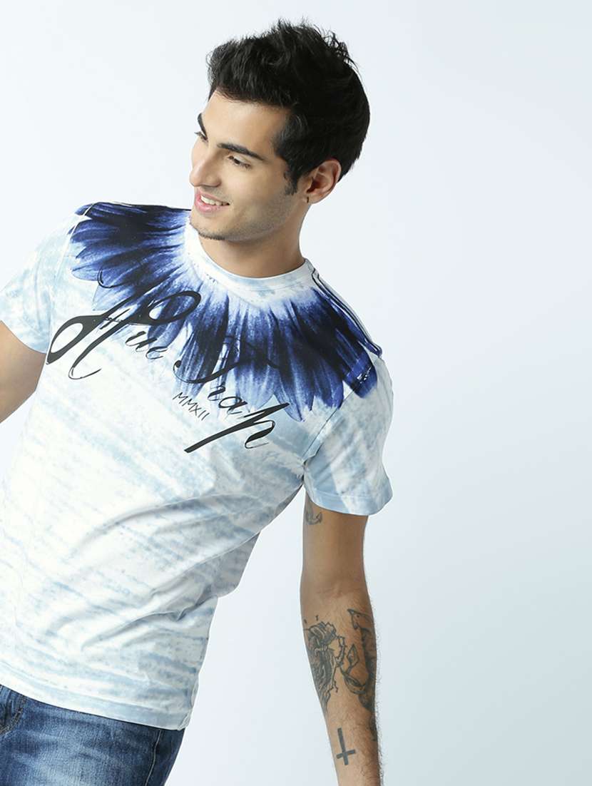 men crew neck printed t-shirt - 19580701 -  Standard Image - 1