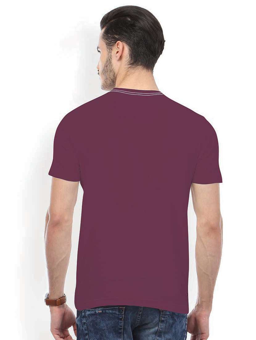 purple printed cotton blend regular t-shirt - 19580809 -  Standard Image - 1
