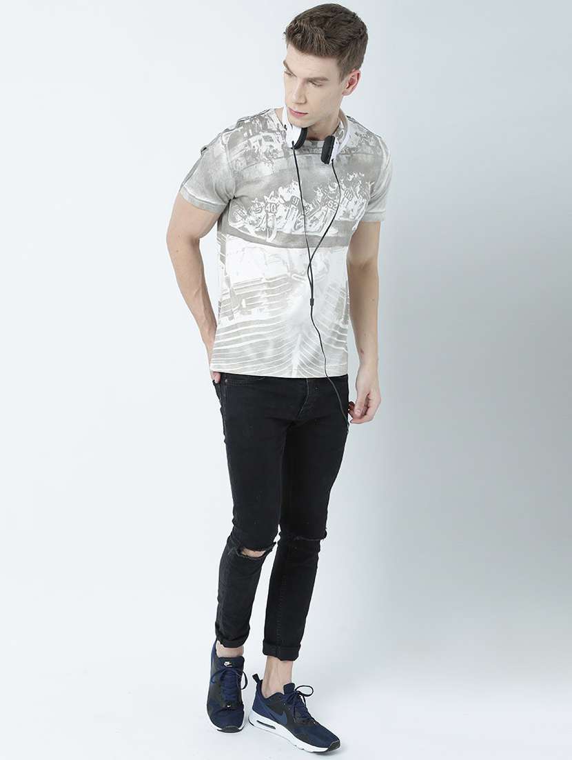 men printed round neck t-shirt - 19580819 -  Standard Image - 4