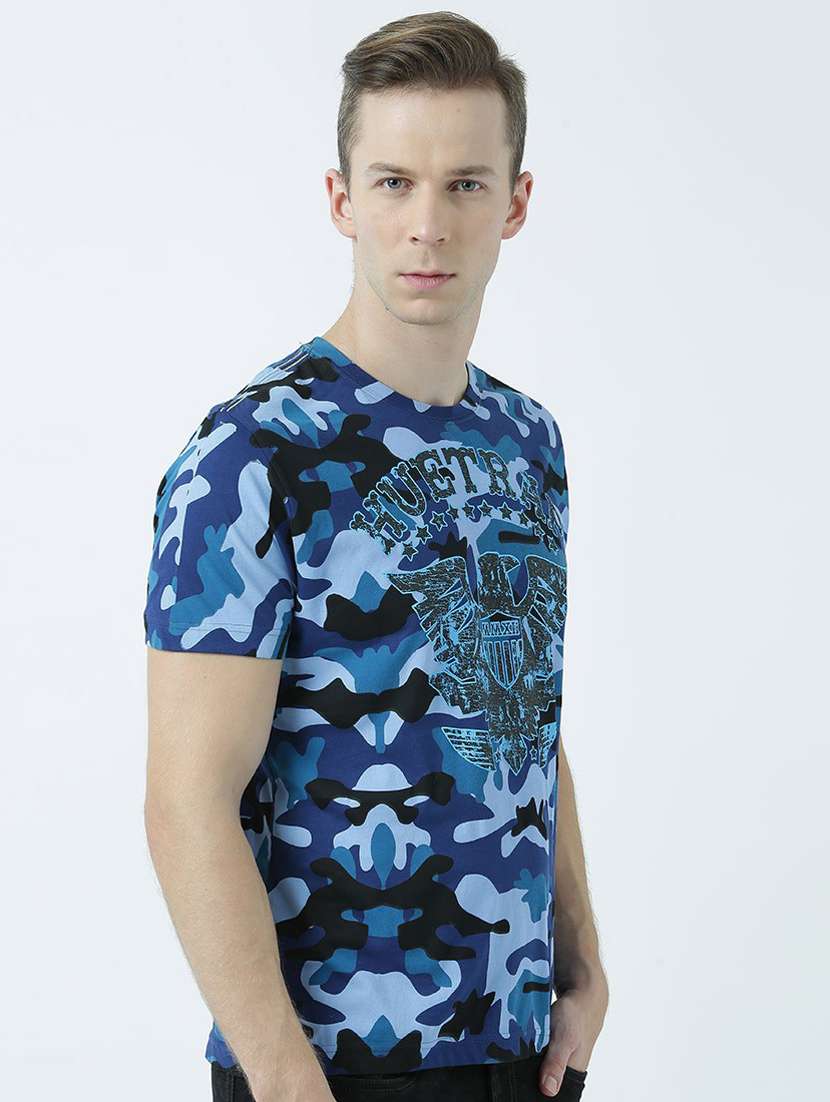 crew neck all over print t-shirt - 19580827 -  Standard Image - 1