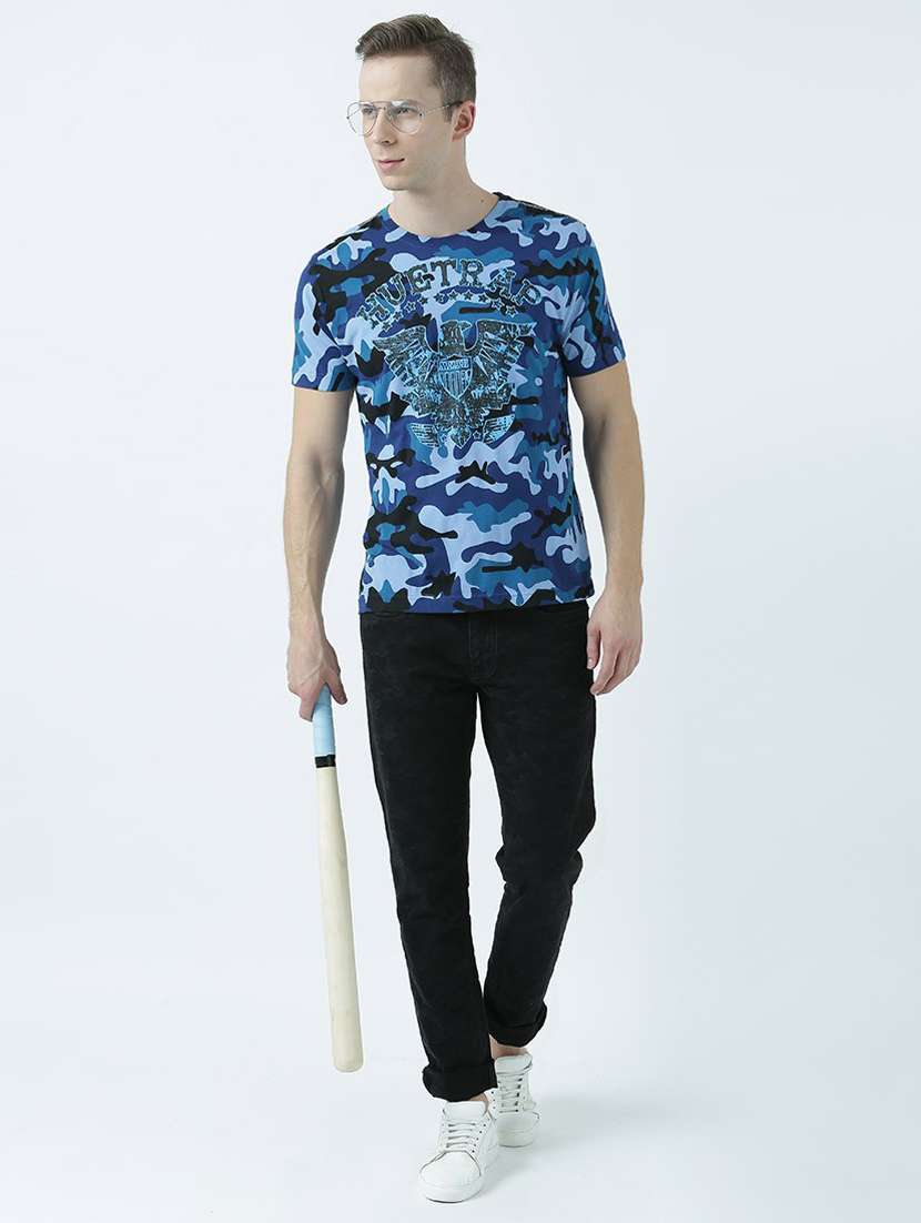 crew neck all over print t-shirt - 19580827 -  Standard Image - 4