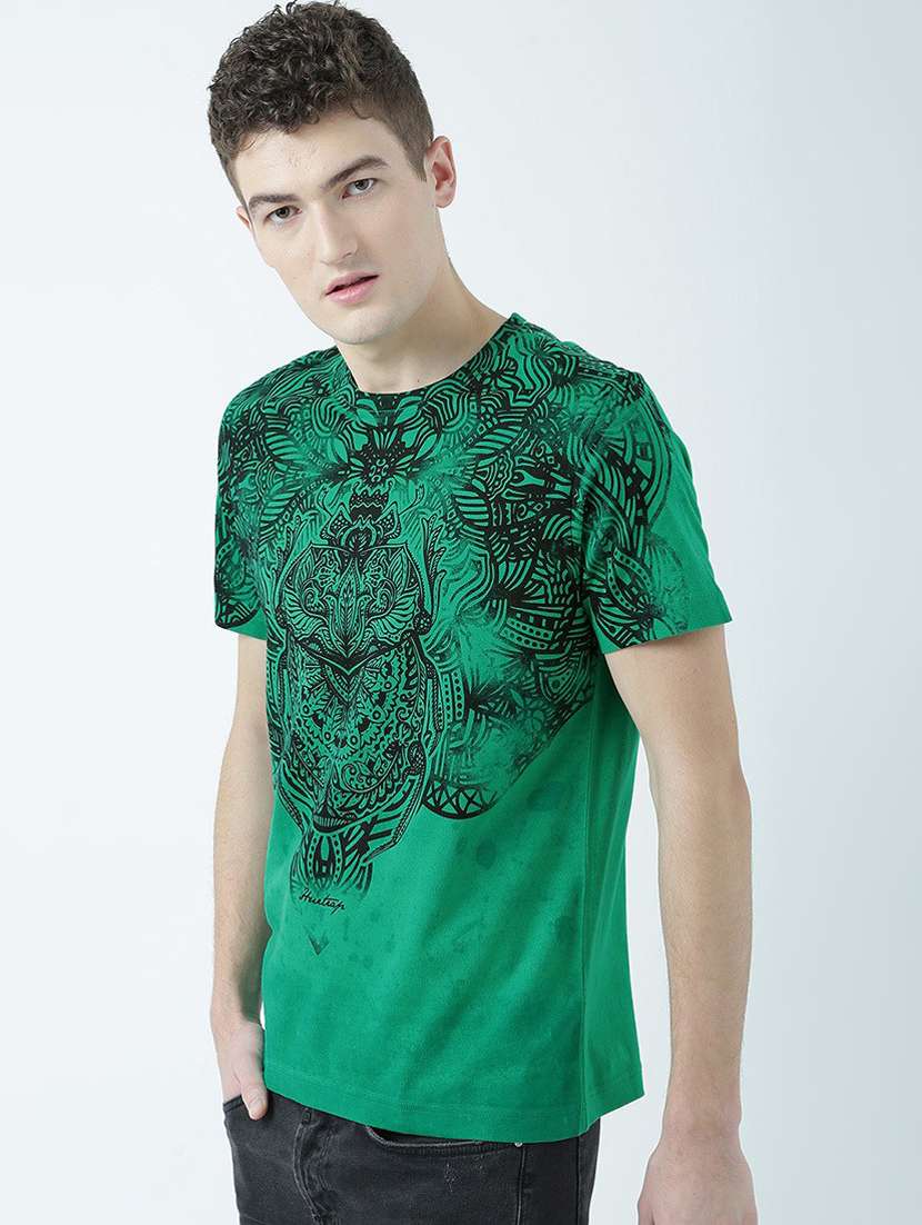 crew neck front print t-shirt - 19580863 -  Standard Image - 1
