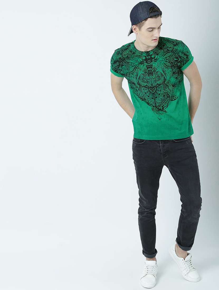 crew neck front print t-shirt - 19580863 -  Standard Image - 4