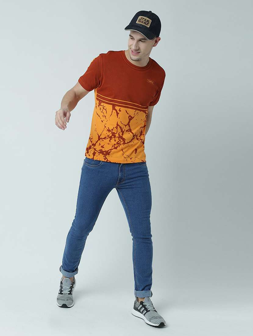 round neck printed regular t-shirt - 19580917 -  Standard Image - 4