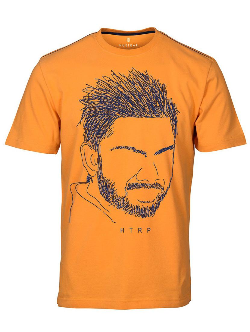 round neck printed regular t-shirt - 19580930 - Standard Image - 1