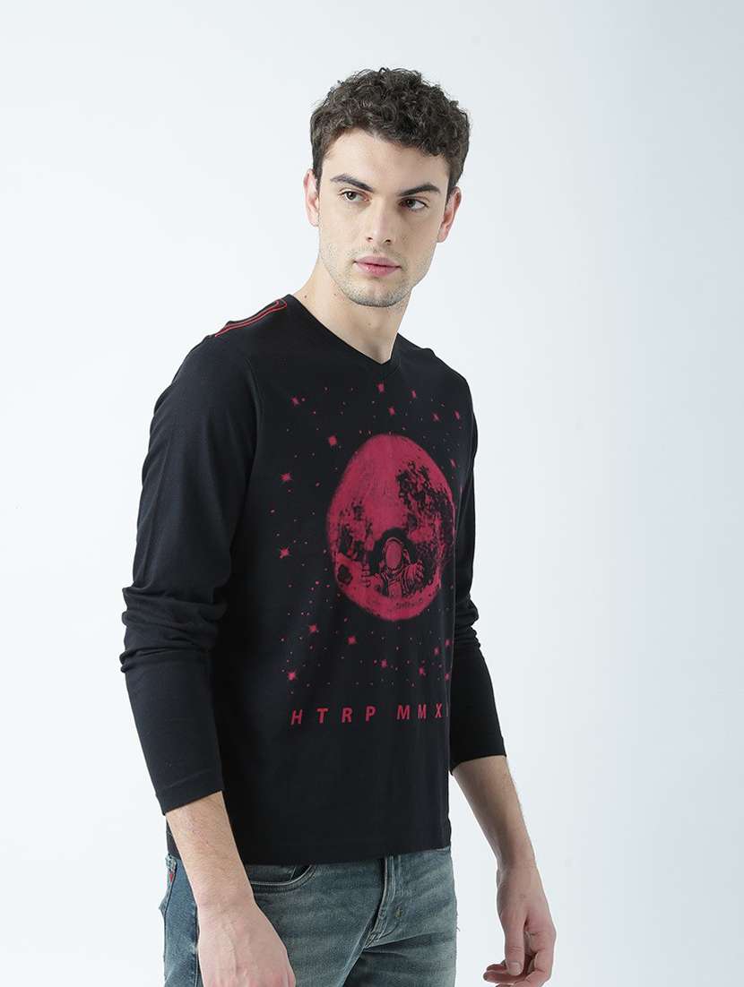 v neck printed regular t-shirt - 19580979 -  Standard Image - 1