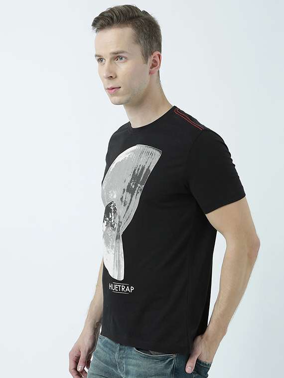 round neck printed regular t-shirt - 19581026 -  Standard Image - 1