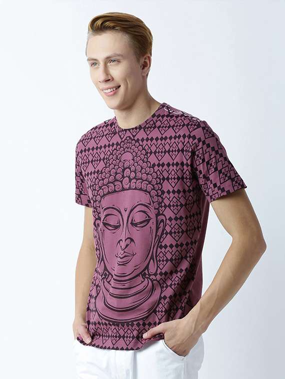 men front print short sleeve t-shirt - 19581189 -  Standard Image - 1