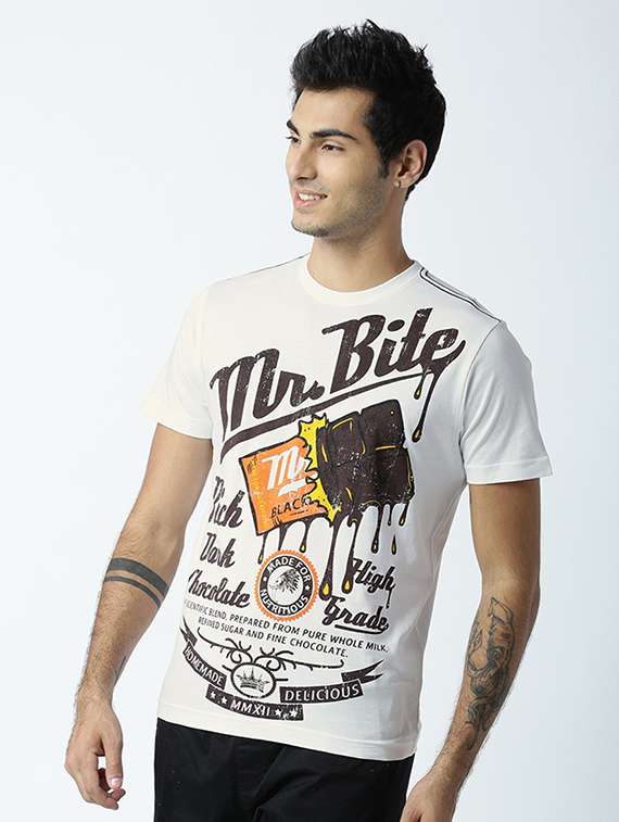 round neck printed regular t-shirt - 19581547 -  Standard Image - 1