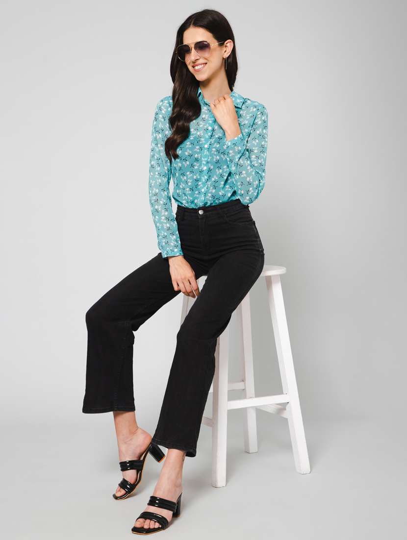 women printed regular shirt - 19581789 - Standard Image - 4