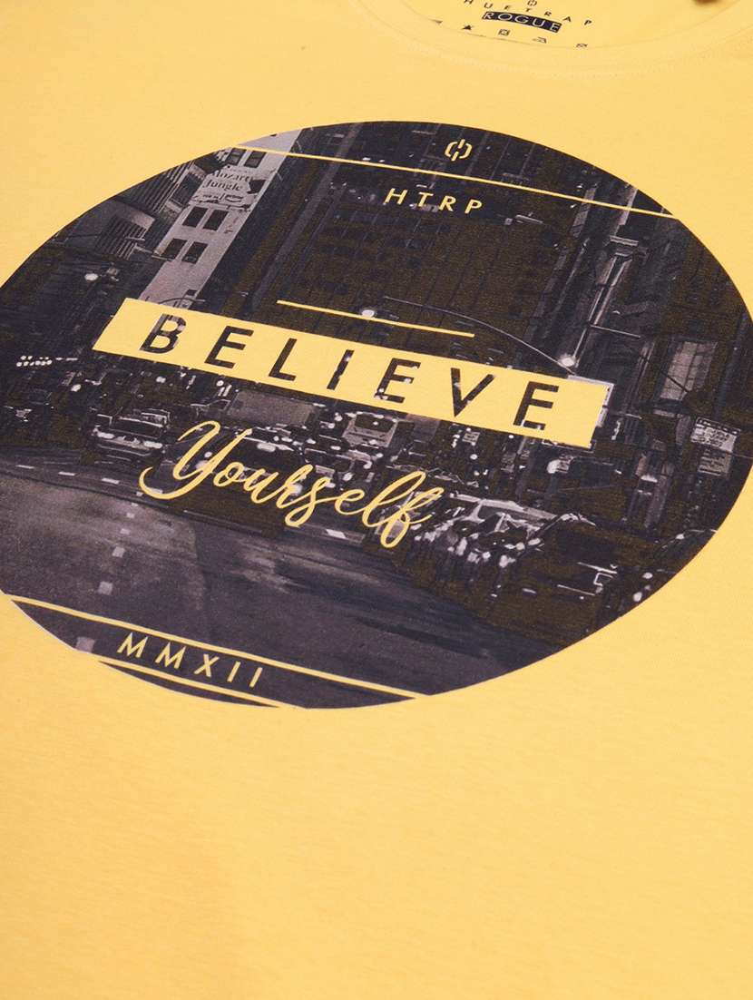 men crew neck front print t-shirt - 19581797 -  Standard Image - 4