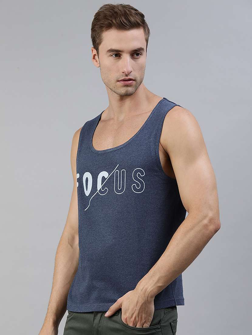 men scoop neck front chest sleeveless vest - 19581828 -  Standard Image - 1