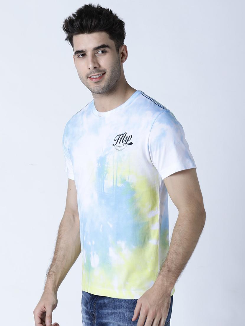 men crew neck tie-dyed t-shirt - 19581963 - Standard Image - 1
