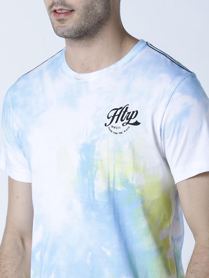 men crew neck tie-dyed t-shirt - 19581963 - Standard Image - 4
