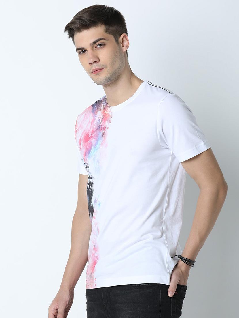 men white regular fit printed t-shirt - 19581978 - Standard Image - 1